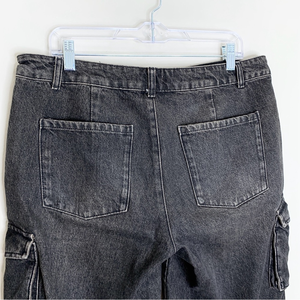 Miaou Dune Denim Cargo Shorts (Sz L) Low Rise Ochre Brown - Picture 13 of 16